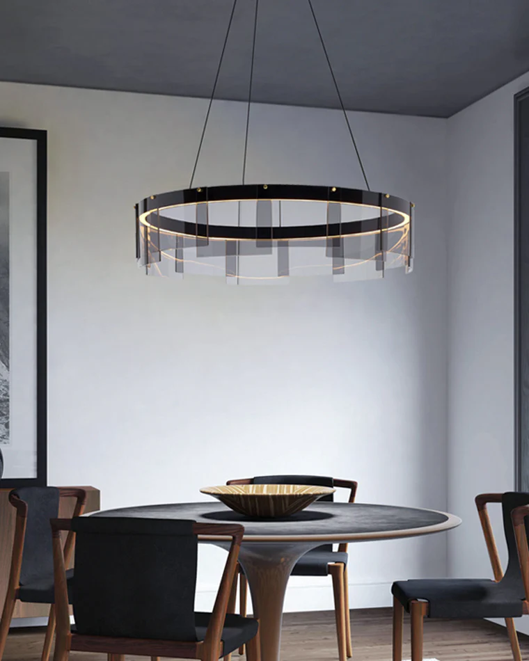 WOMO Smoked Glass Round Chandelier-WM2202 - Image 18