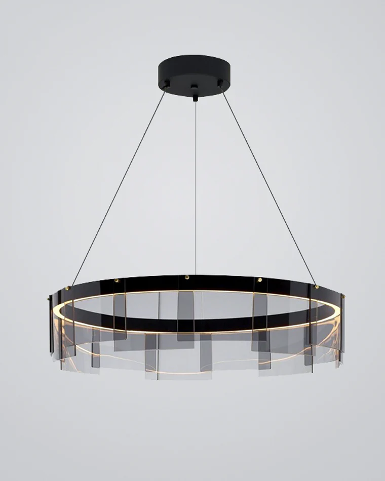 WOMO Smoked Glass Round Chandelier-WM2202 - Image 22