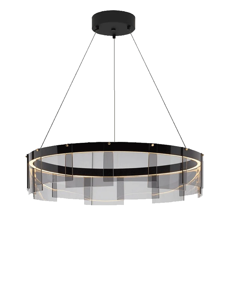 WOMO Smoked Glass Round Chandelier-WM2202 - Image 23