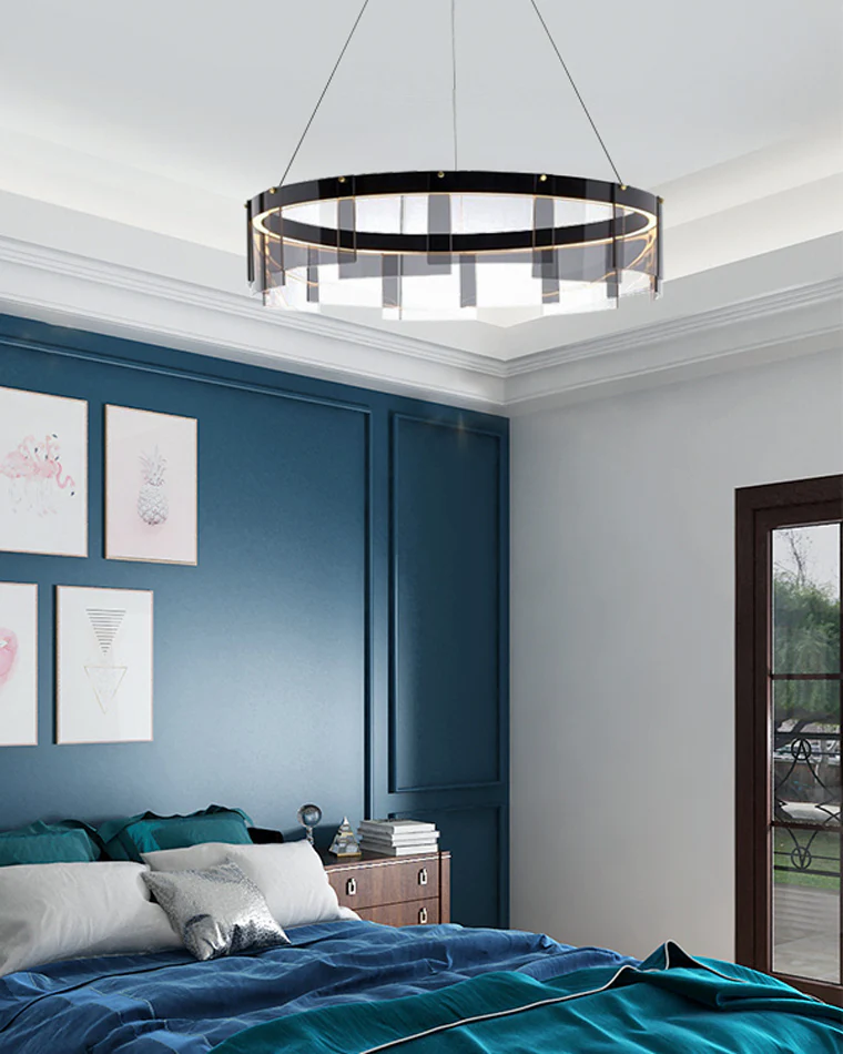 WOMO Smoked Glass Round Chandelier-WM2202 - Image 7