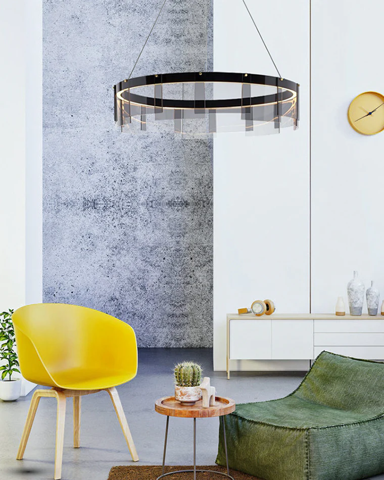 WOMO Smoked Glass Round Chandelier-WM2202 - Image 9