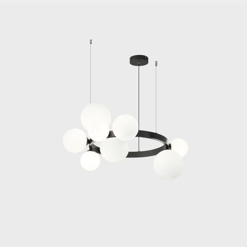 WOMO Circular Frosted Bubble Chandelier-WM2494 - Image 13
