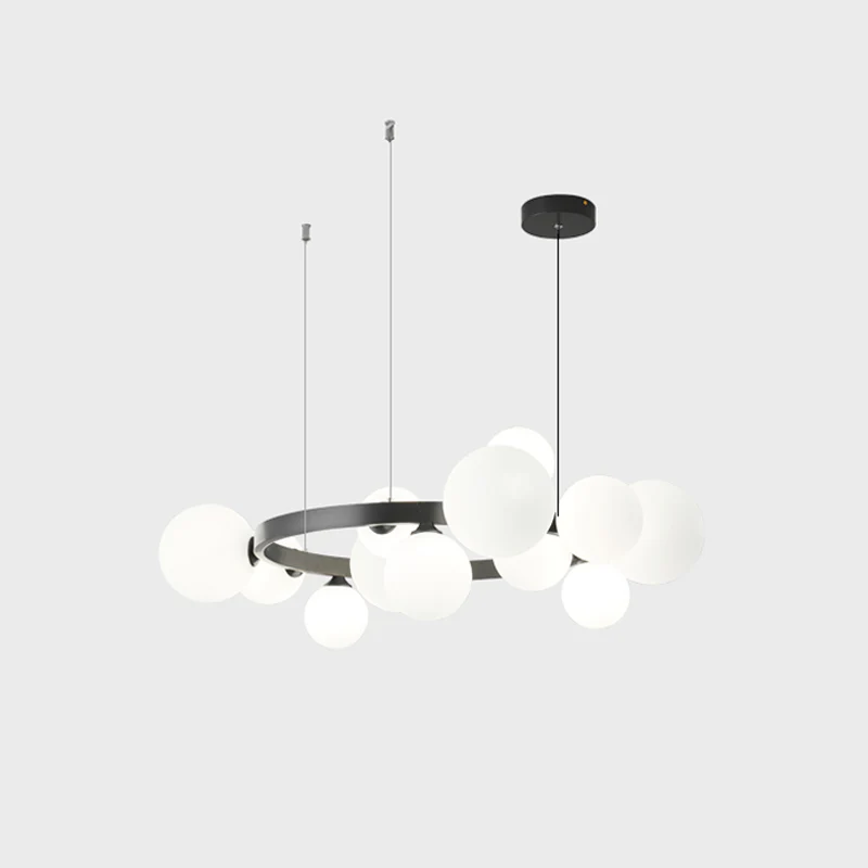 WOMO Circular Frosted Bubble Chandelier-WM2494 - Image 15