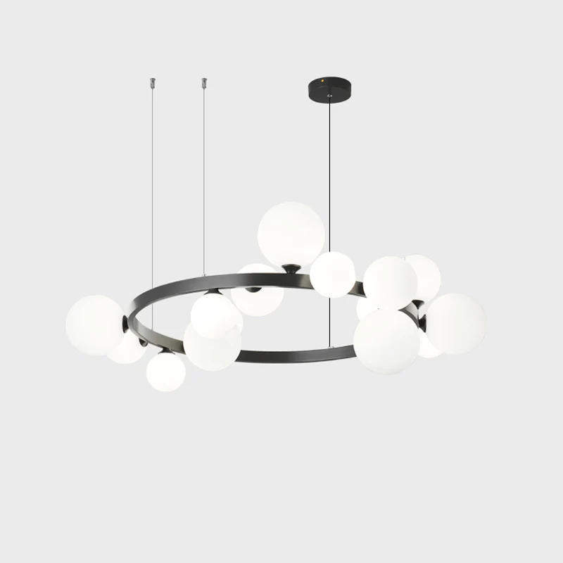WOMO Circular Frosted Bubble Chandelier-WM2494 - Image 17