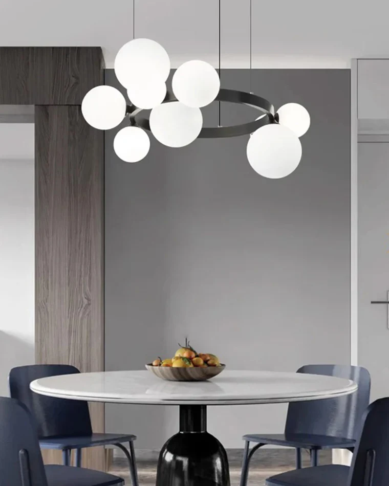 WOMO Circular Frosted Bubble Chandelier-WM2494 - Image 5