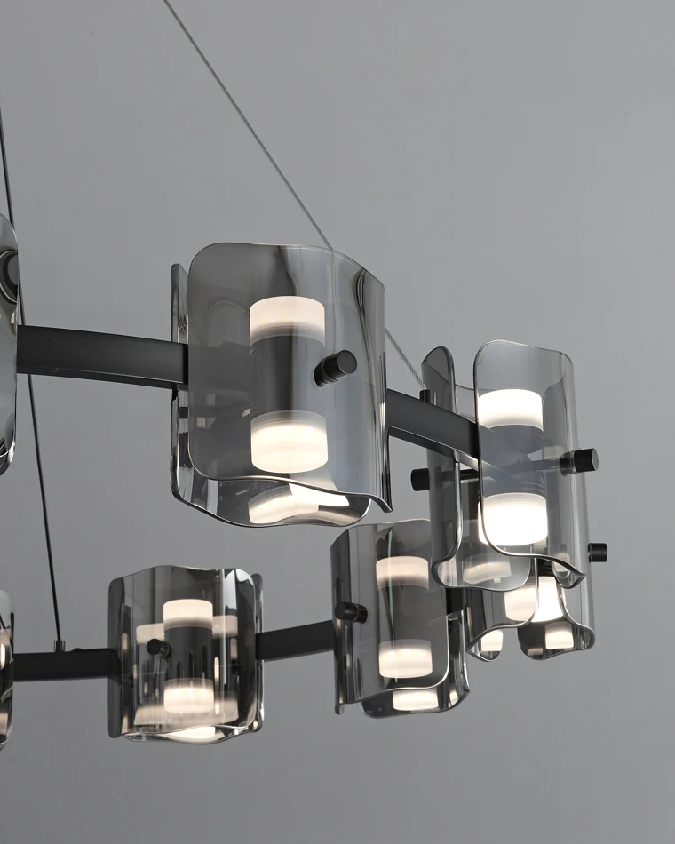 WOMO Modern Candle Round Chandelier-WM2218 - Image 10