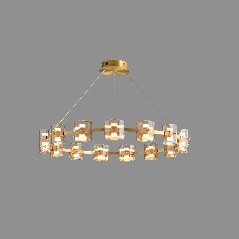 WOMO Modern Candle Round Chandelier-WM2218 - Image 14