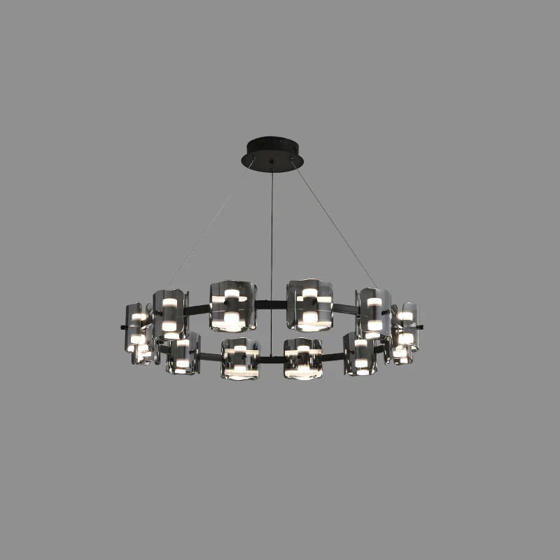 WOMO Modern Candle Round Chandelier-WM2218 - Image 18