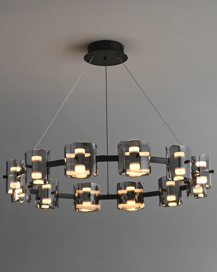 WOMO Modern Candle Round Chandelier-WM2218 - Image 24