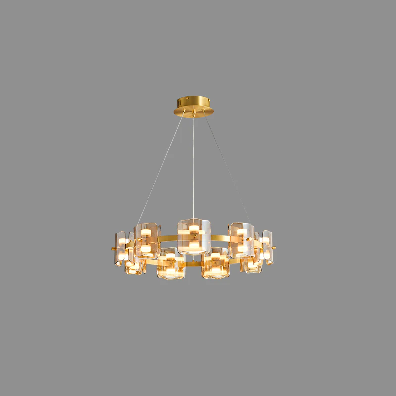 WOMO Modern Candle Round Chandelier-WM2218 - Image 25