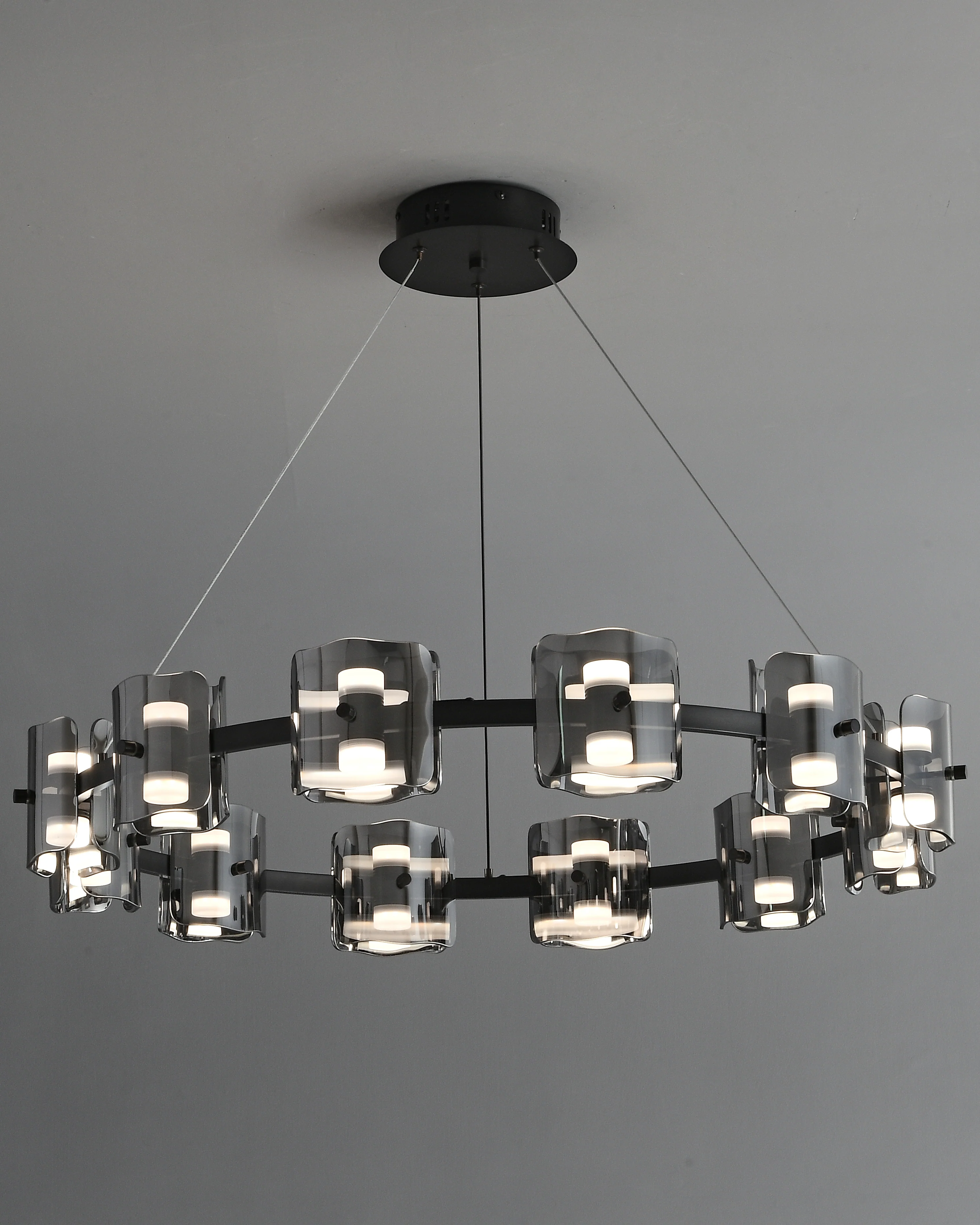 WOMO Modern Candle Round Chandelier-WM2218 - Image 26