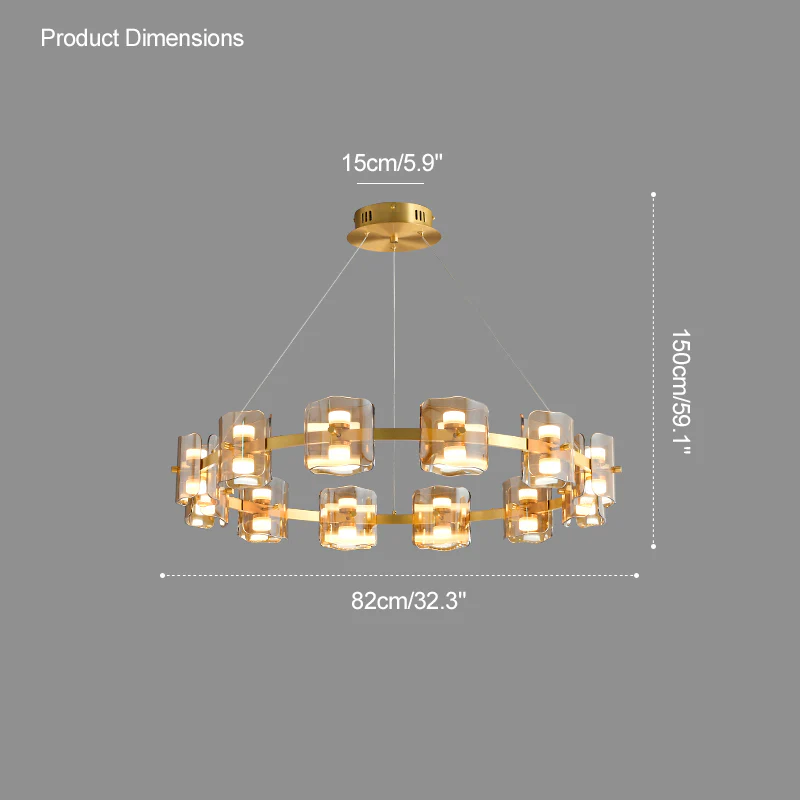 WOMO Modern Candle Round Chandelier-WM2218 - Image 31