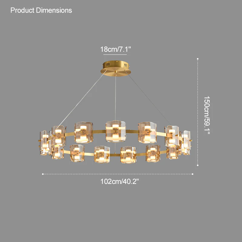 WOMO Modern Candle Round Chandelier-WM2218 - Image 34
