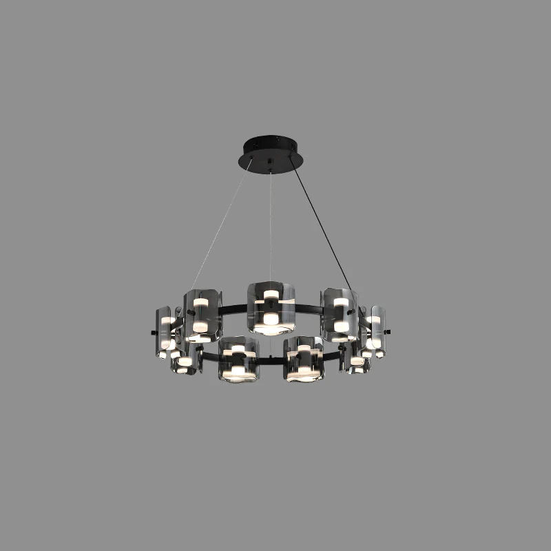 WOMO Modern Candle Round Chandelier-WM2218 - Image 35