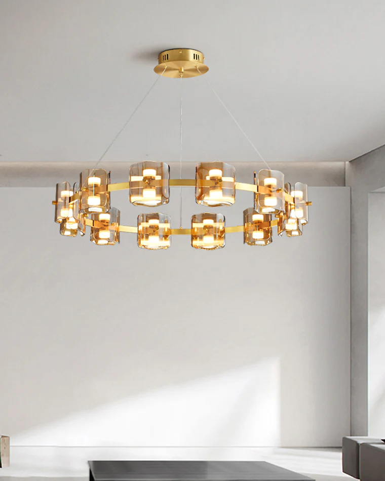 WOMO Modern Candle Round Chandelier-WM2218 - Image 4