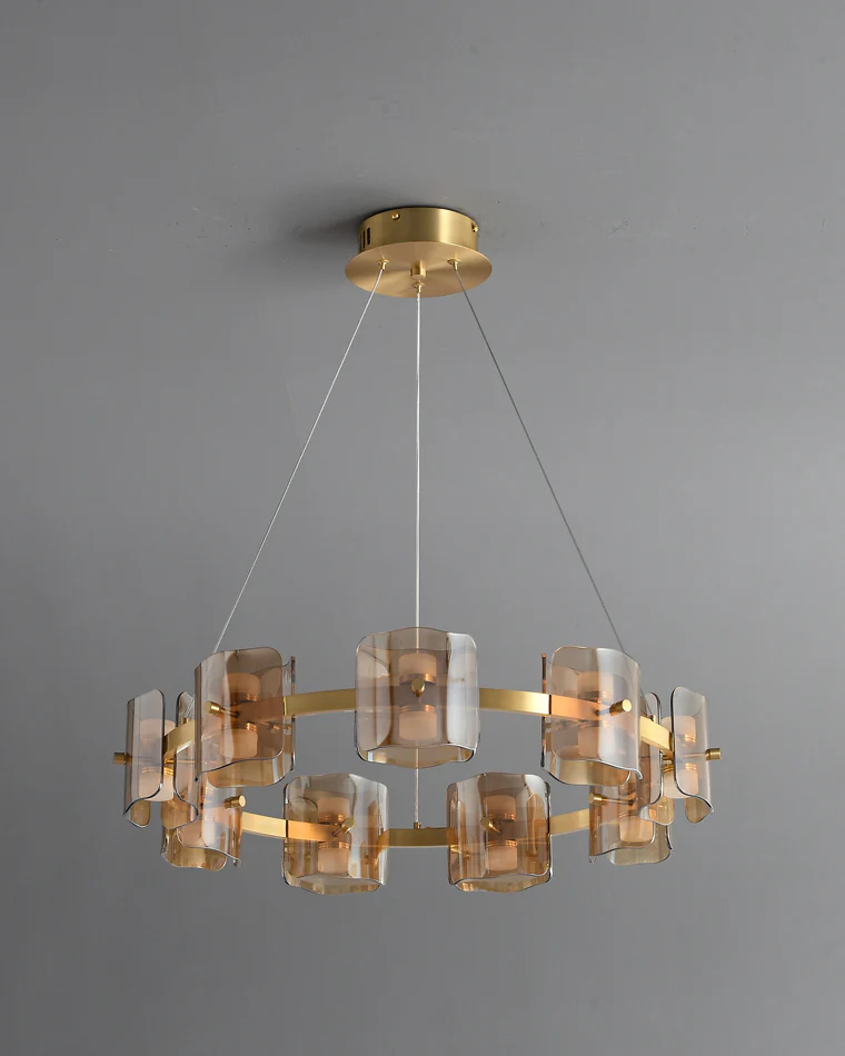 WOMO Modern Candle Round Chandelier-WM2218 - Image 40