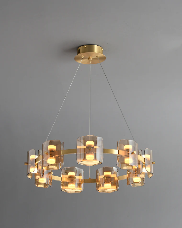 WOMO Modern Candle Round Chandelier-WM2218 - Image 41