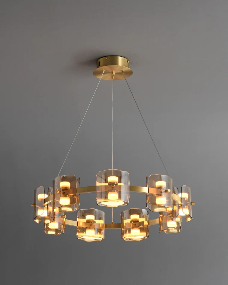 WOMO Modern Candle Round Chandelier-WM2218 - Image 42