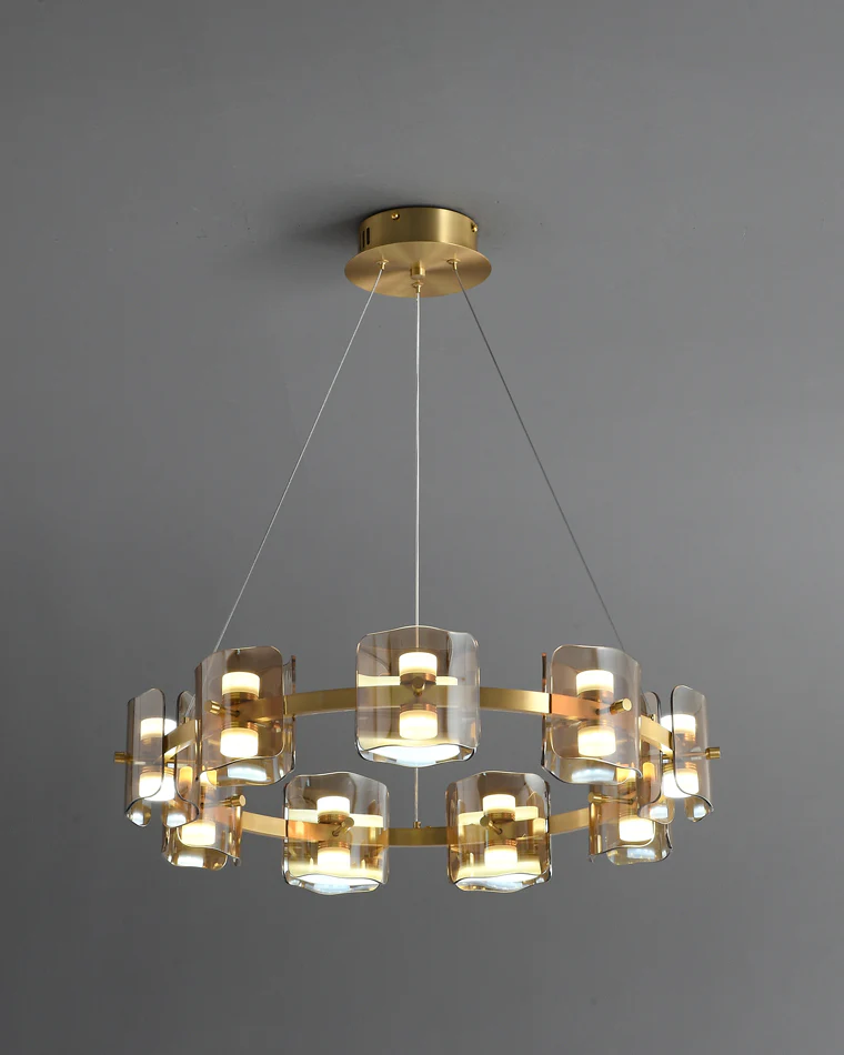 WOMO Modern Candle Round Chandelier-WM2218 - Image 43