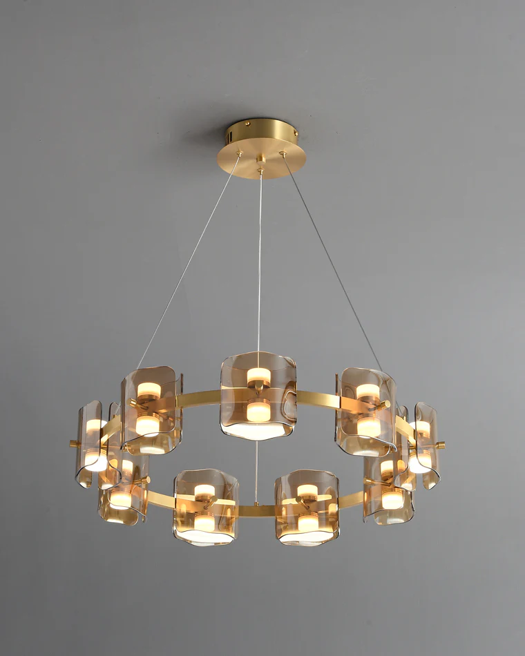 WOMO Modern Candle Round Chandelier-WM2218 - Image 44
