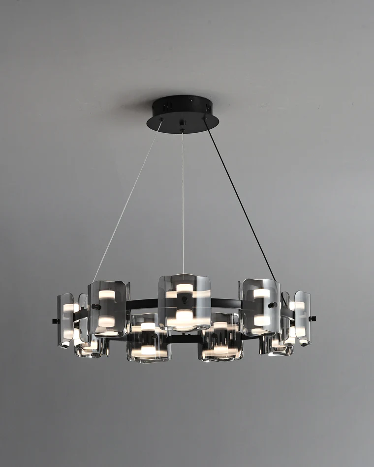 WOMO Modern Candle Round Chandelier-WM2218 - Image 47