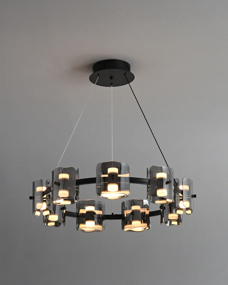 WOMO Modern Candle Round Chandelier-WM2218 - Image 49