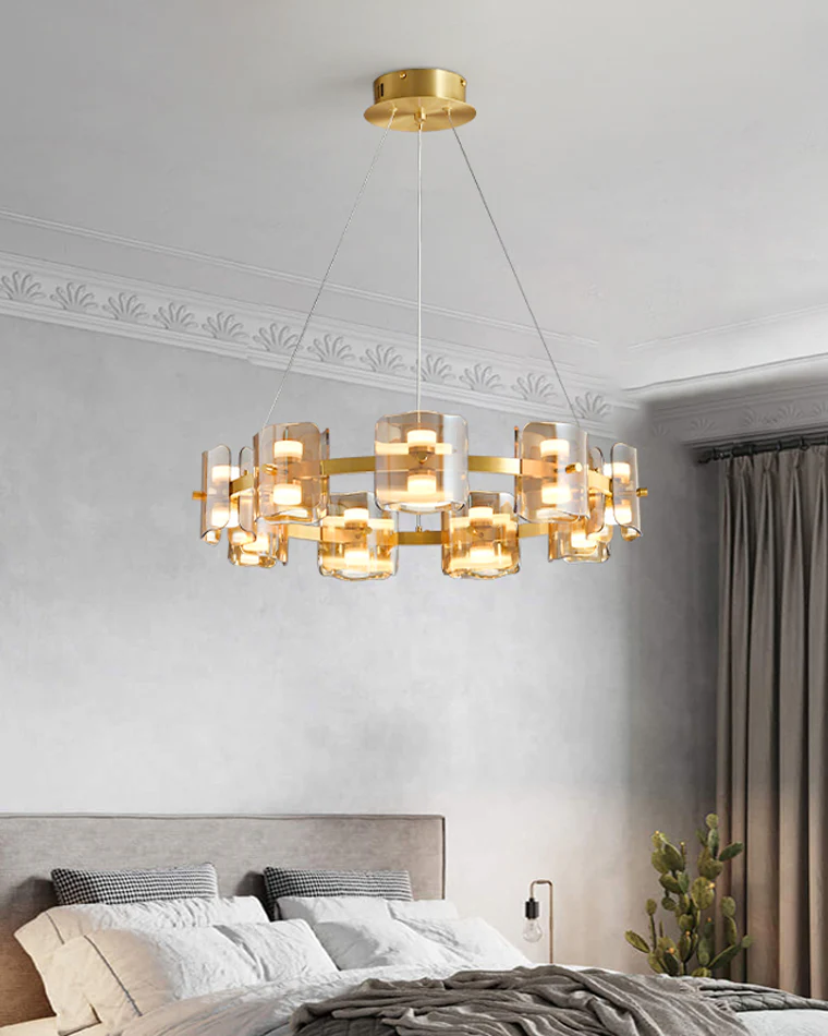 WOMO Modern Candle Round Chandelier-WM2218 - Image 5