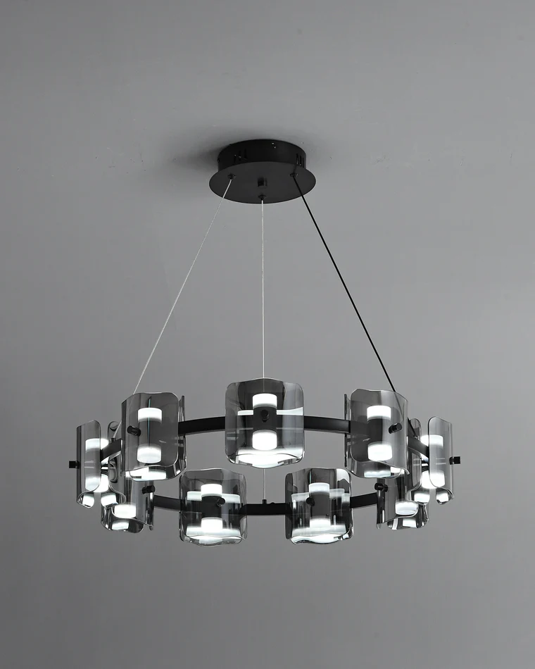 WOMO Modern Candle Round Chandelier-WM2218 - Image 50