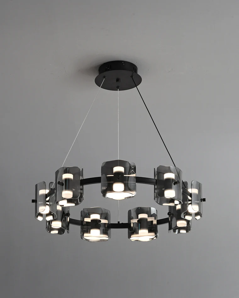 WOMO Modern Candle Round Chandelier-WM2218 - Image 52