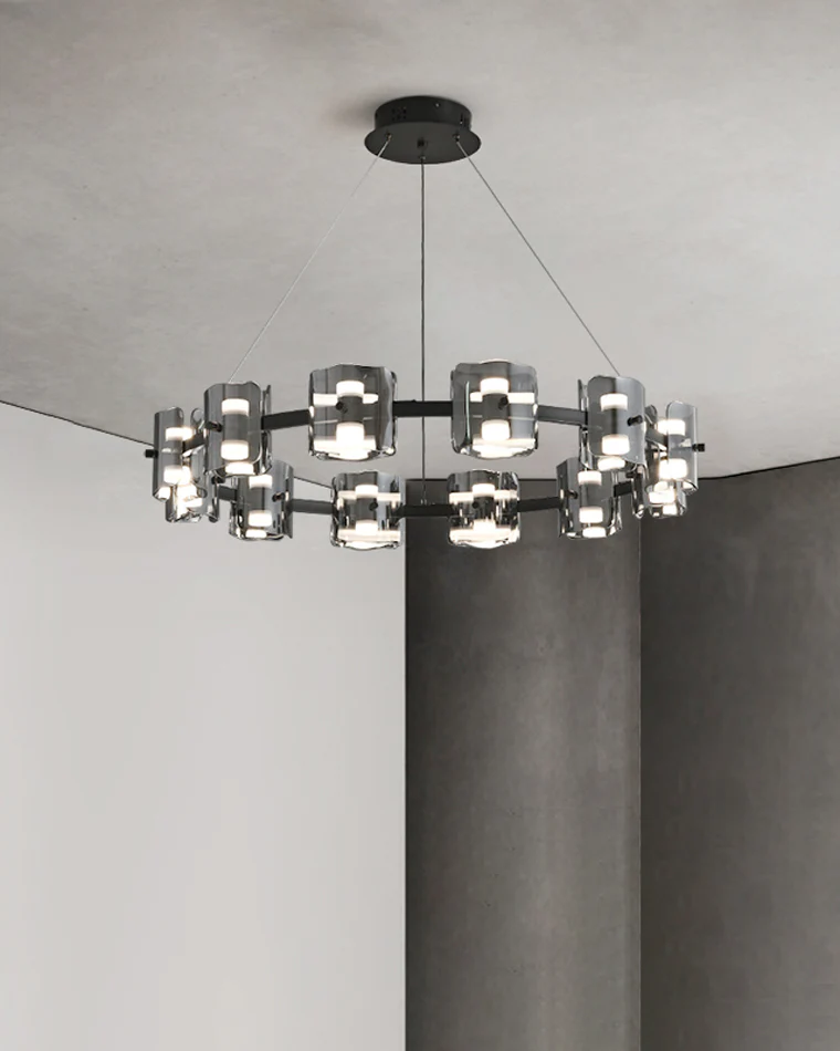 WOMO Modern Candle Round Chandelier-WM2218 - Image 57