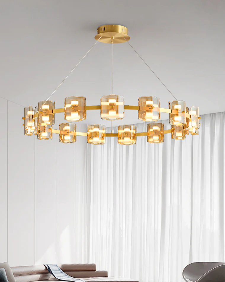 WOMO Modern Candle Round Chandelier-WM2218 - Image 6
