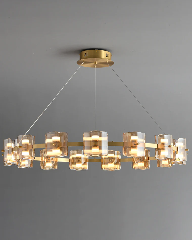 WOMO Modern Candle Round Chandelier-WM2218 - Image 63
