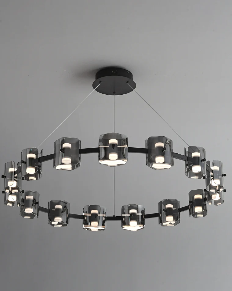 WOMO Modern Candle Round Chandelier-WM2218 - Image 65
