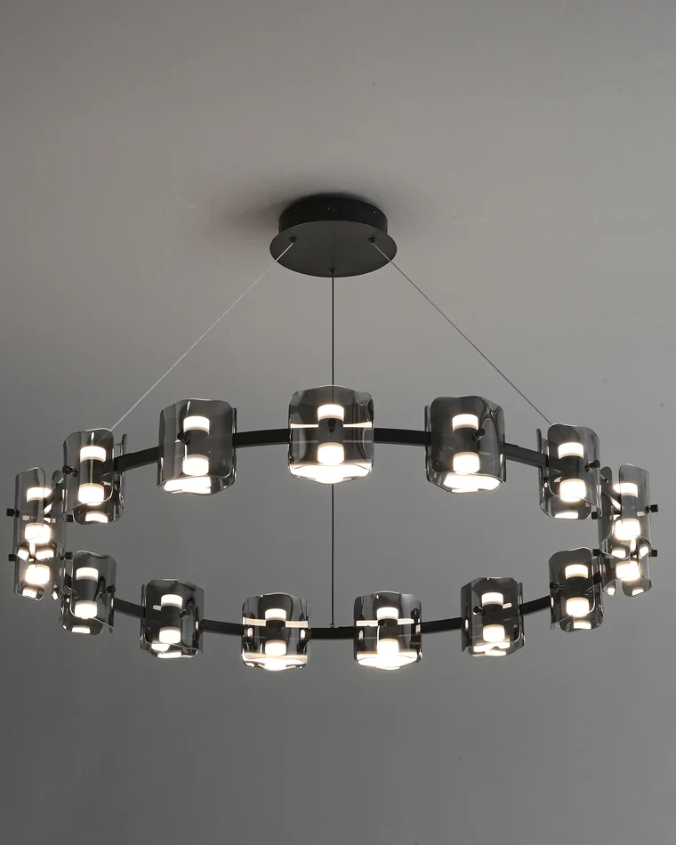WOMO Modern Candle Round Chandelier-WM2218 - Image 66