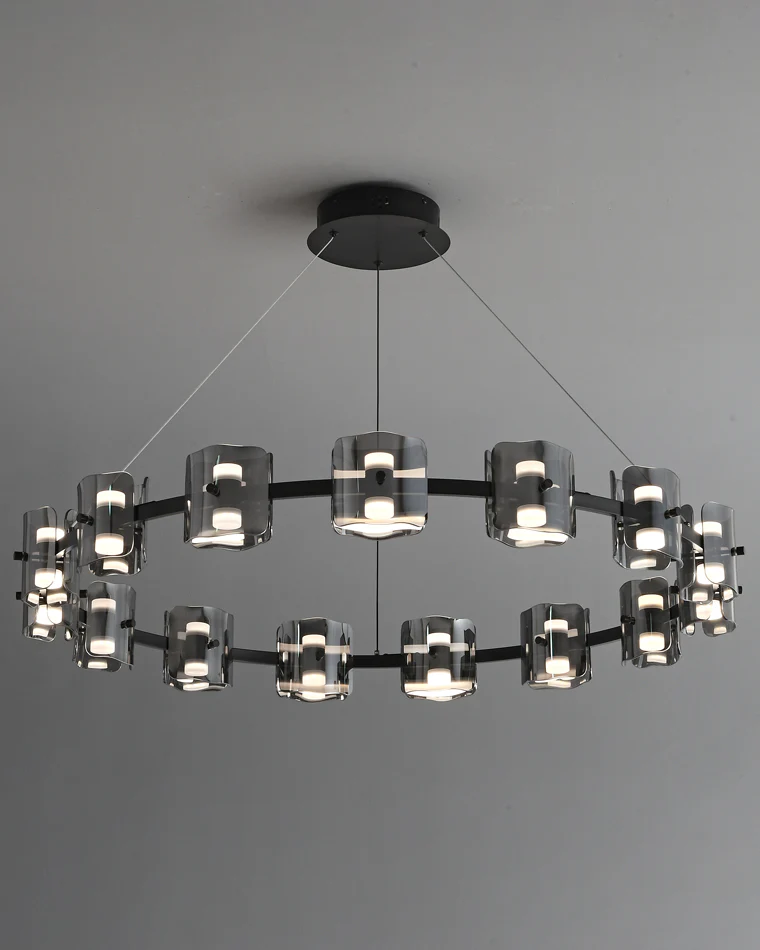 WOMO Modern Candle Round Chandelier-WM2218 - Image 67