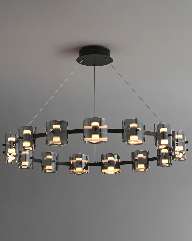 WOMO Modern Candle Round Chandelier-WM2218 - Image 69