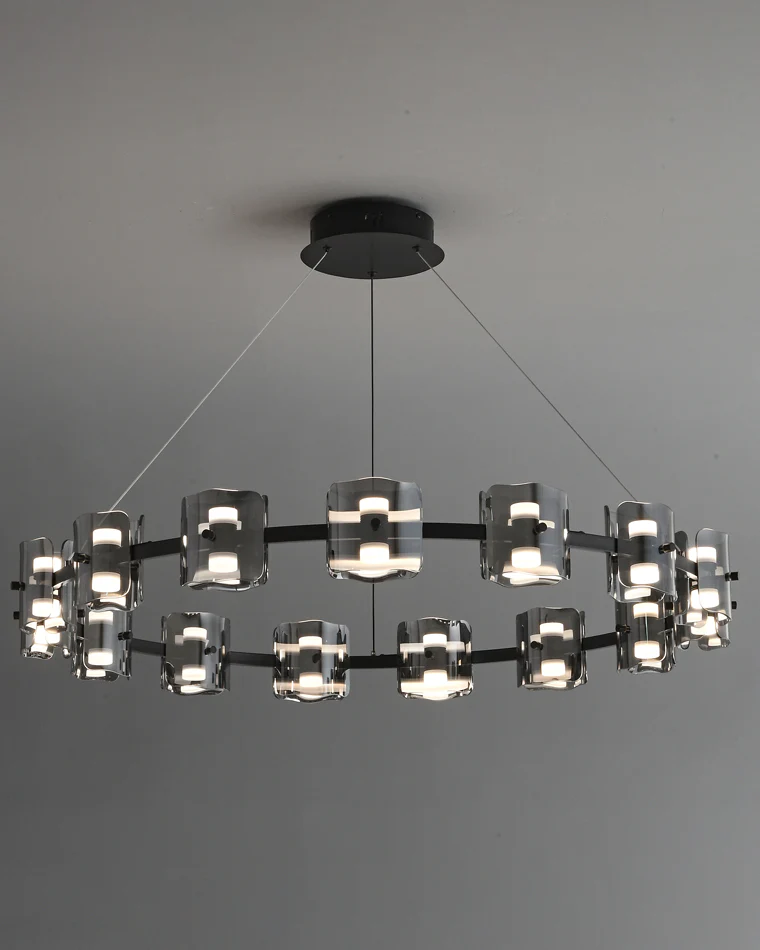 WOMO Modern Candle Round Chandelier-WM2218 - Image 72