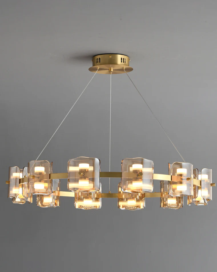 WOMO Modern Candle Round Chandelier-WM2218 - Image 74