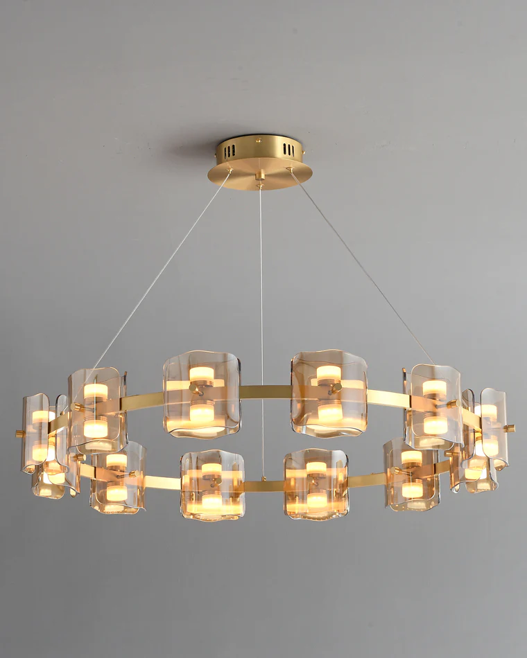 WOMO Modern Candle Round Chandelier-WM2218 - Image 76