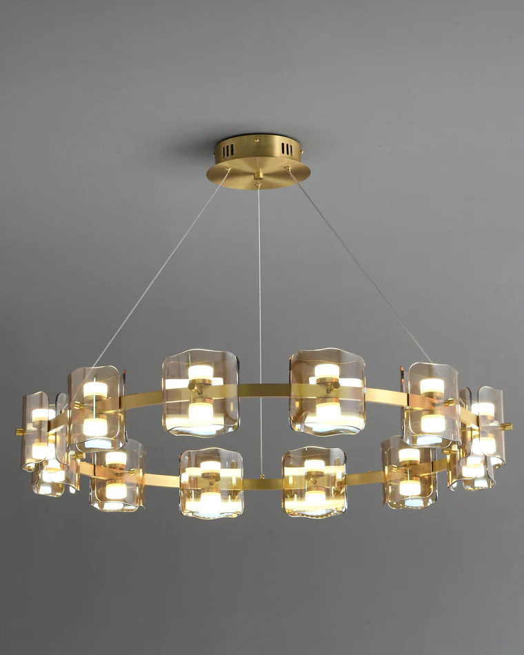WOMO Modern Candle Round Chandelier-WM2218 - Image 77