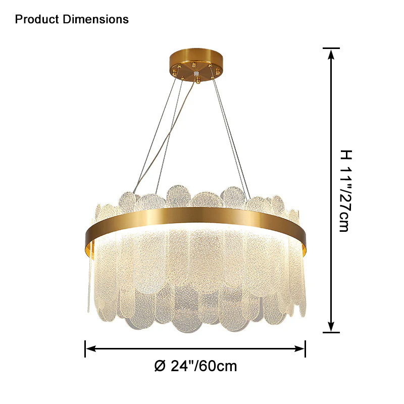 WOMO Circular Glass Chandelier-WM2409 - Image 20