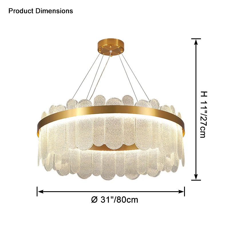 WOMO Circular Glass Chandelier-WM2409 - Image 22
