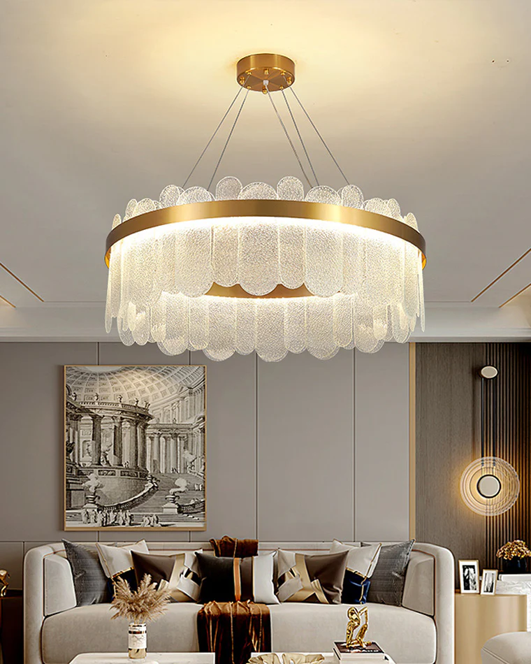 WOMO Circular Glass Chandelier-WM2409 - Image 4
