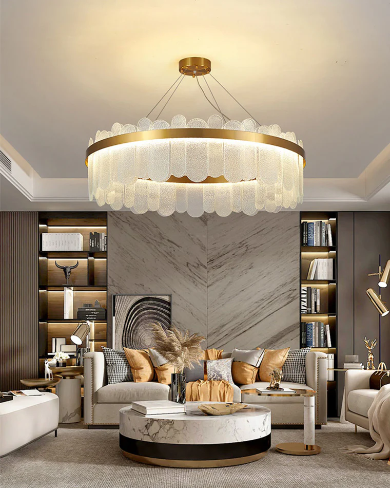 WOMO Circular Glass Chandelier-WM2409 - Image 5
