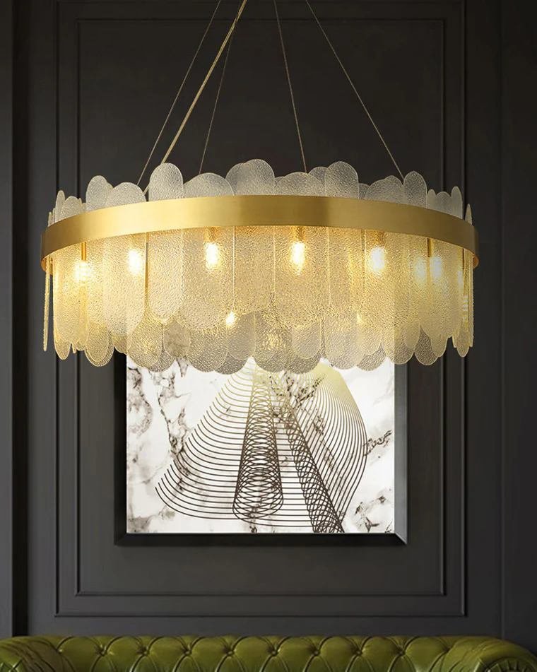 WOMO Circular Glass Chandelier-WM2409 - Image 7