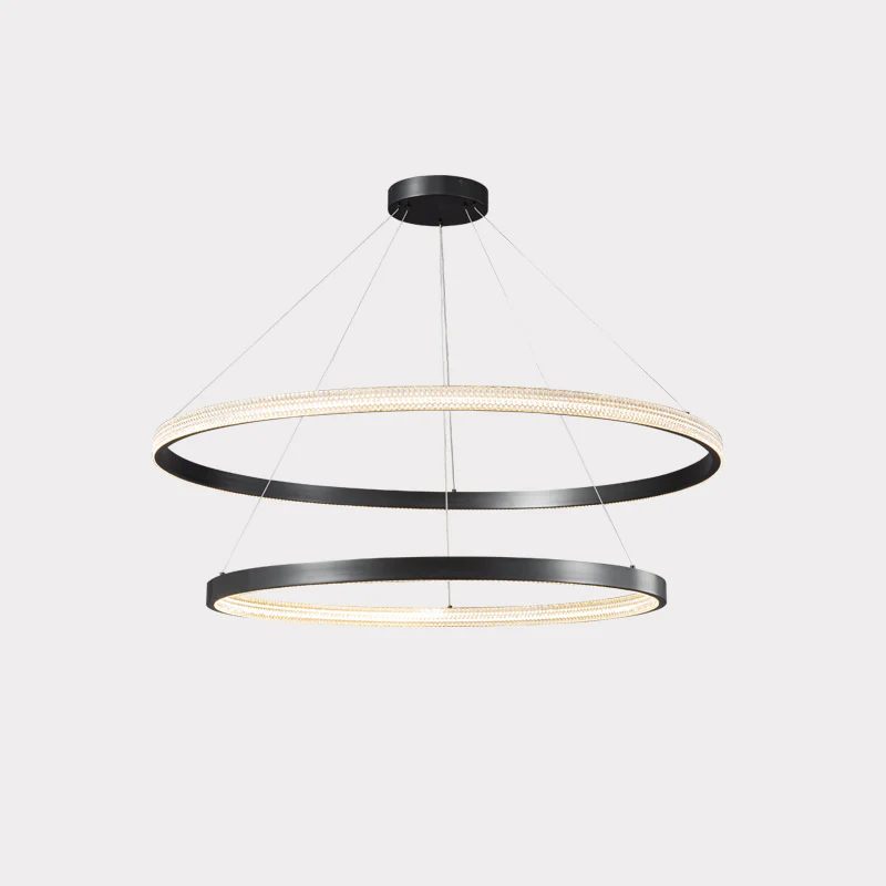 WOMO Tiered Circular Led Brass Chandelier-WM2347 - Image 32