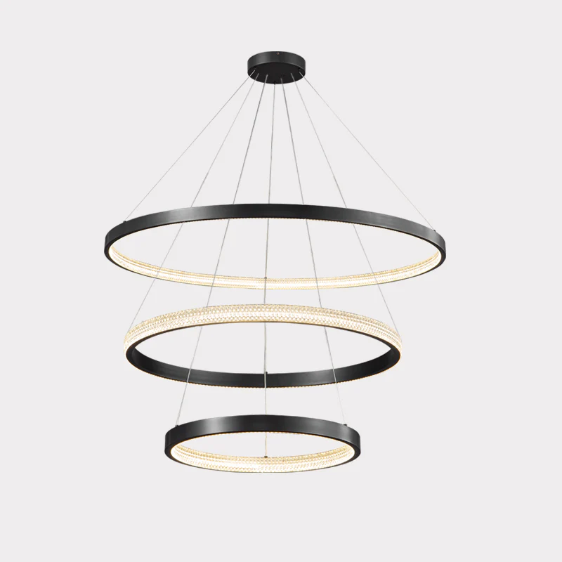WOMO Tiered Circular Led Brass Chandelier-WM2347 - Image 34