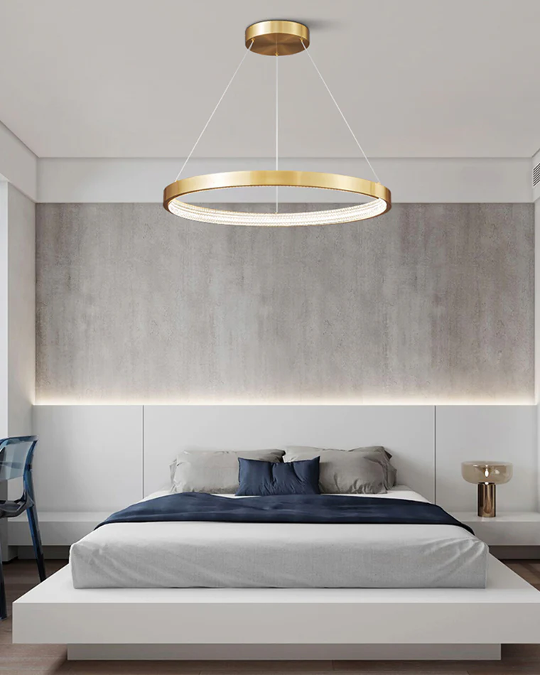 WOMO Tiered Circular Led Brass Chandelier-WM2347 - Image 7