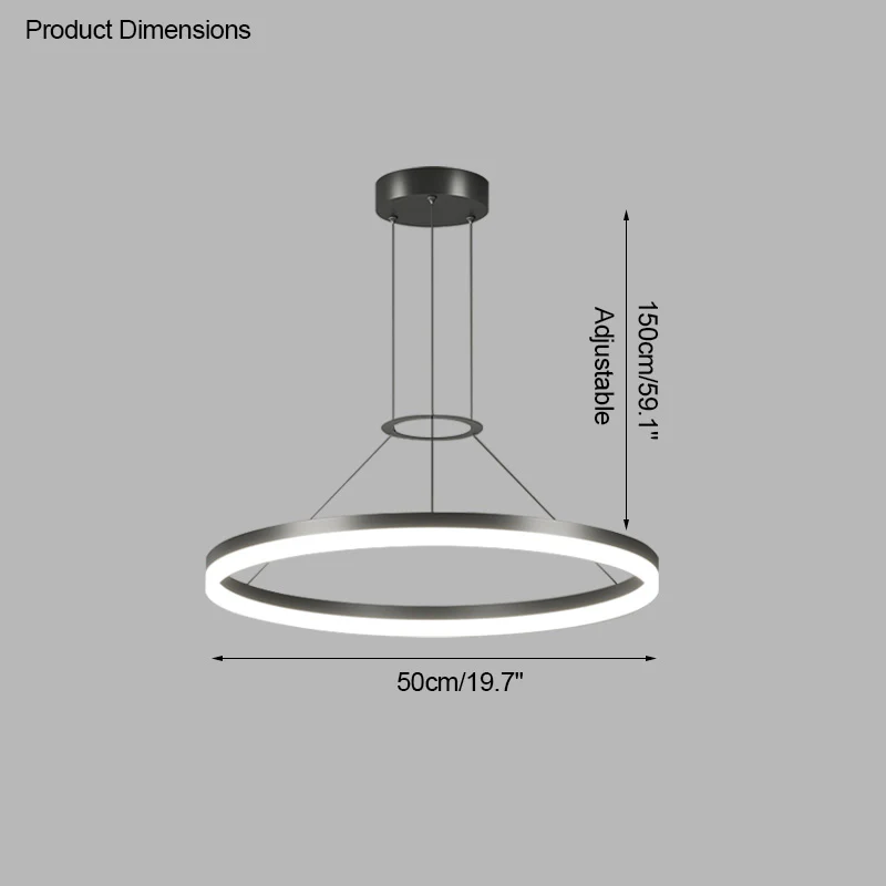 WOMO Circular Led Chandelier-WM2170 - Image 41