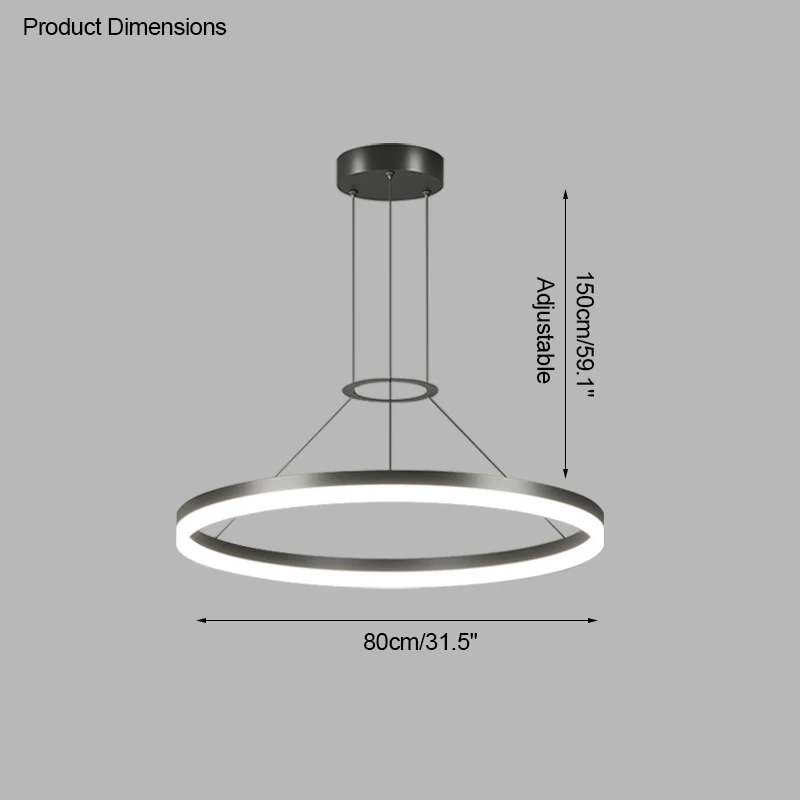 WOMO Circular Led Chandelier-WM2170 - Image 45